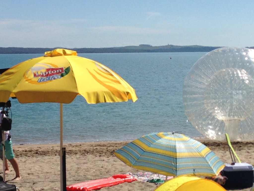 Zorb hits the beach for our new TV ad #TastetheBrightside